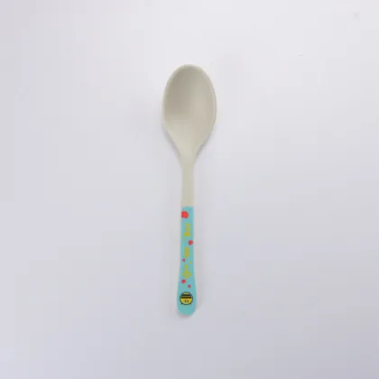 Bamboo Fiber Toddler Ate Plastic Spoon