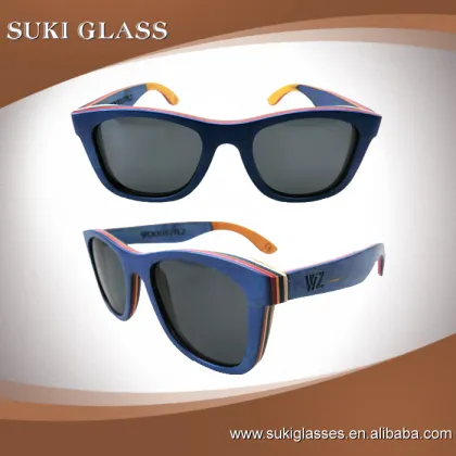 2016 OEM bamboo wood sunglasses polarized lens optical attribute sunglasses