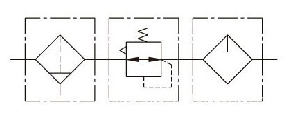 Three Combination Air Source Treatment Unit