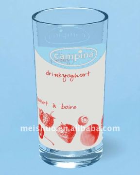 decal glass tea cup