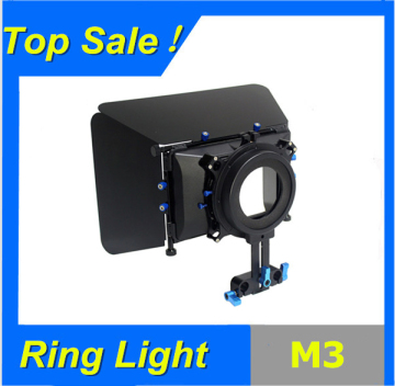 Matte box M3 for 15MM rail rod support follow focus 550D 60D 600D 5D2 dslr camera