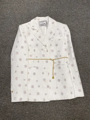 Customization Single Breasted Full Print Blazer for Women