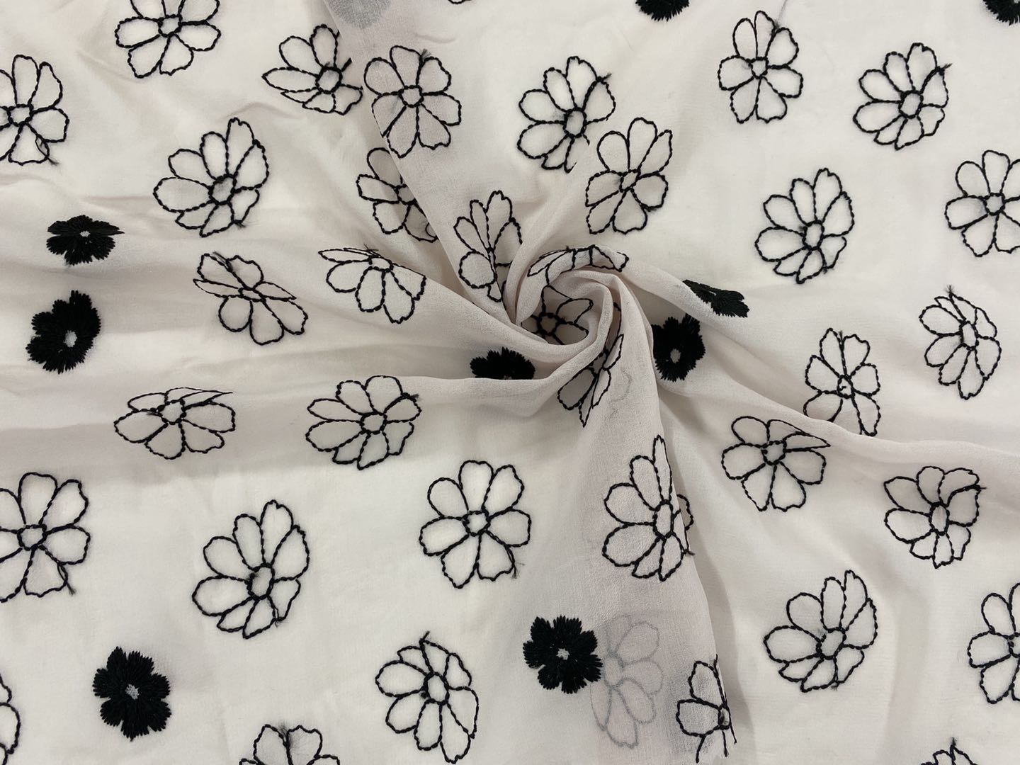 Chiffon Embroidery Fabric