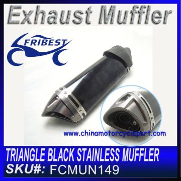 Triangle black Motorcycle Exhaust Silencer FCMUN149