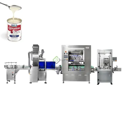 Canned Condensed Milk Filling and Packaging Machine for Coconut Milk