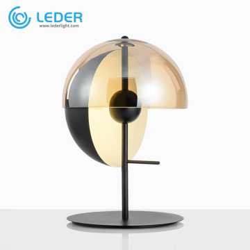 LEDER Large Grey Table Lamps