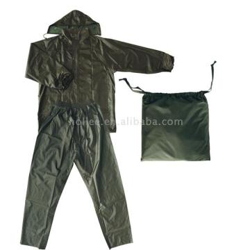 men rainsuit pvc rainsuit polyester rainsuit