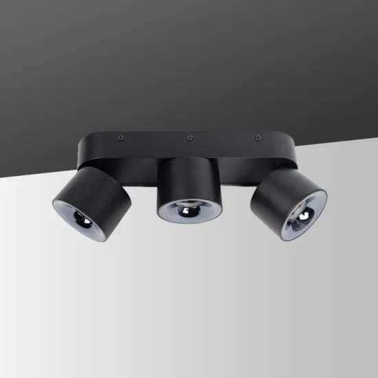 Triple Head Surface Mounted LED Spotlight Rotation Downlight