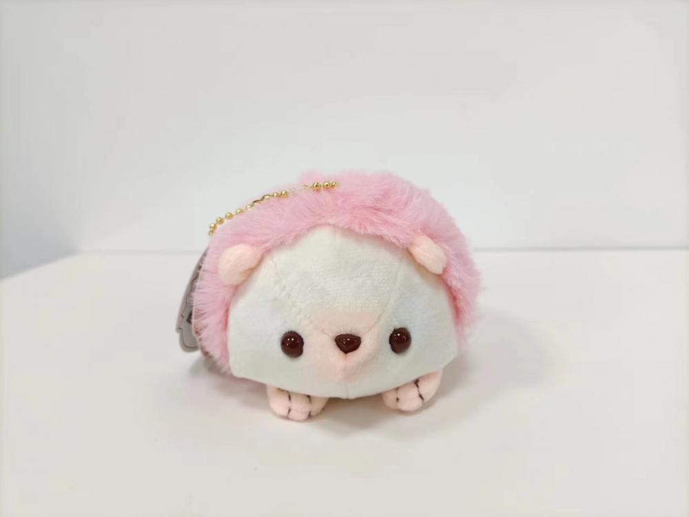 Pendentif en gros de jouets en peluche de hérisson rose