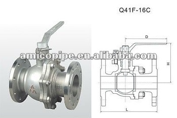 Amico Cast Steel Flanged Ball Valve