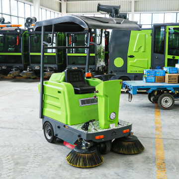 Automated Dustbin Portable Ride-On Electric Floor Sweeper Cleaning Machine