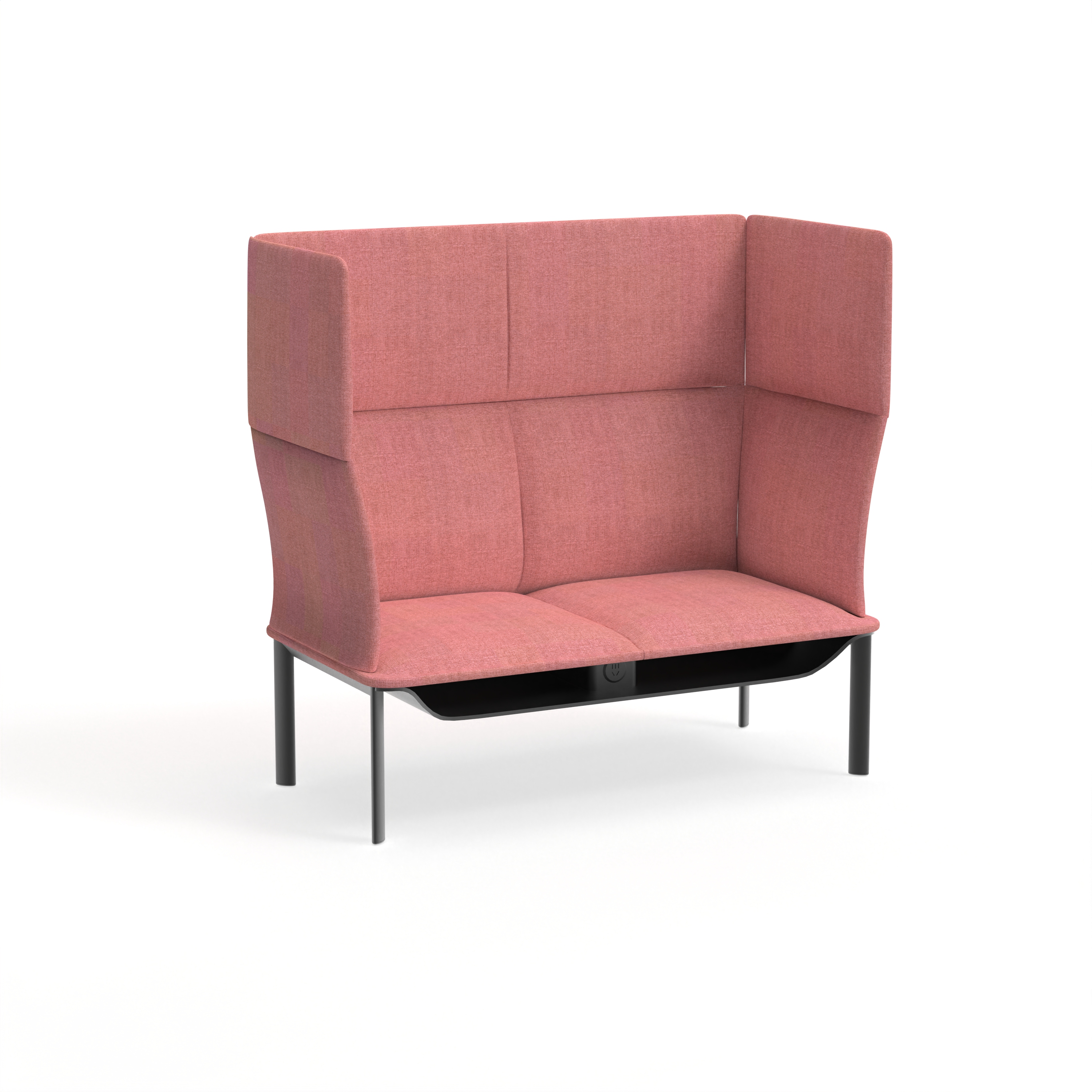 Two Seater High Back Sofa