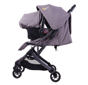 Best One-Hand Foldable 3-in-1 Baby Stroller with Pram and Carry Basket for Travel
