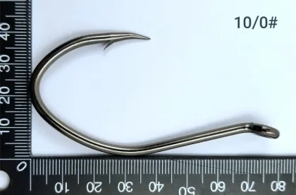 High Carbon Steel Black Nickel Catfish Hooks for Sale - 8083 Catfish Big River Hooks