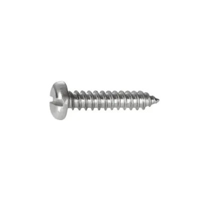 Steel slotted pan head tapping screws