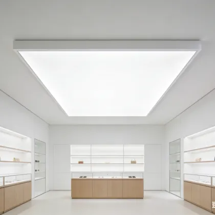 Indoor LED ceiling light comfort