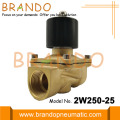 Válvula solenoide de accionamiento directo DN25 Cuerpo de latón 2W250-25