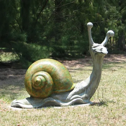 Fine Workmanship Animal Statue Bronze Snail Sculpture For Sale