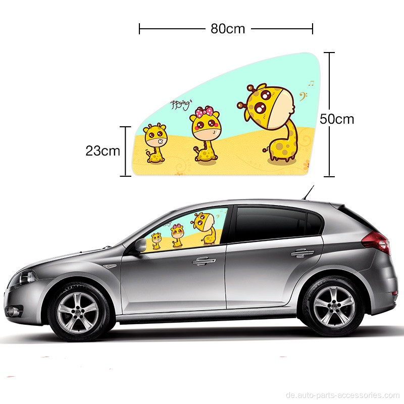 Digital bedrucktes Cartoon Sonnenschirm Autowagen Sonnenvisier