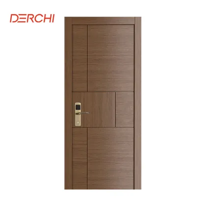 DERCHI Factory Nature Veneer Composite Solid Wood Door