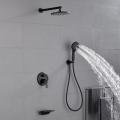 Matte Black Concealed Shower Mixer