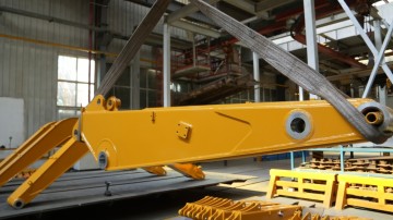 Custom Three-Section Boom for Long Reach Excavators