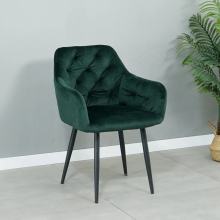 Stackable Egg Roll Chair French Style Velvet Dining Chair for Restaurant Manufactory