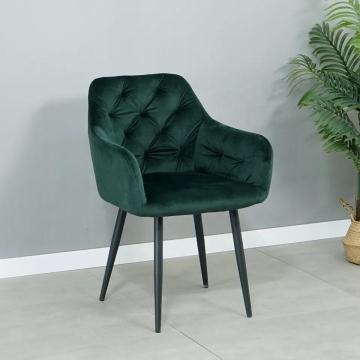 Stackable Egg Roll Chair French Style Velvet Dining Chair for Restaurant Manufactory