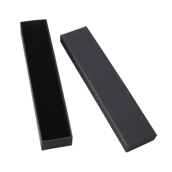 Custom logo black jewelry box