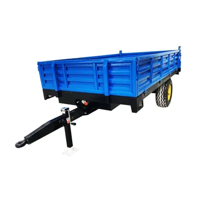 Farm Tractor Trailer Hydraulic Single Axle Vehicle Transportation