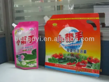 Liquid Detergent Stand Up Spout Pouch