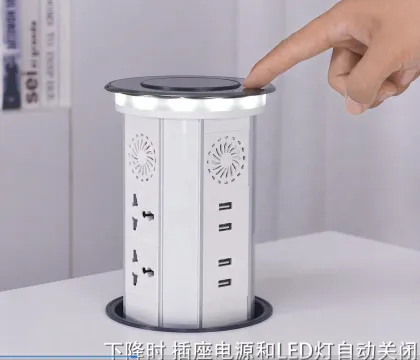 IP65 Waterproof Tmall Genie WiFi-Controlled Pop-up Power Outlet with 18W Wireless Charging and 3 Outlets