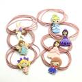 New Korean Hair Elastic Ponytail Holder Princess Animal Decoration Elastic Hair Tie Band Elastic Baby Ponytail Holder