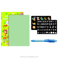 Suron Writing Board Glow Dark con pluma fluorescente