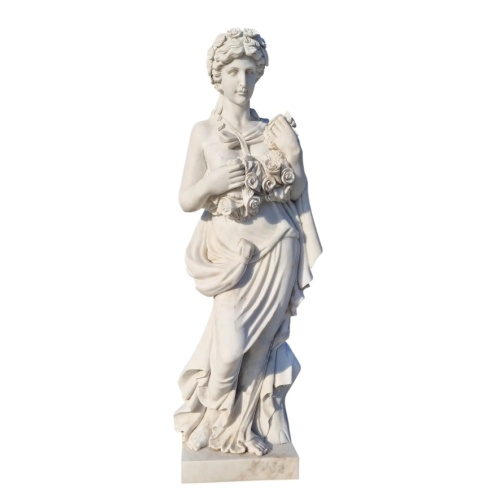 Italian Artisan's Four Seasons Marble Statue Collection