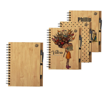 Notebook Tạp chí Bamboo Tạp chí Bamboo Tái chế được cá nhân hóa
