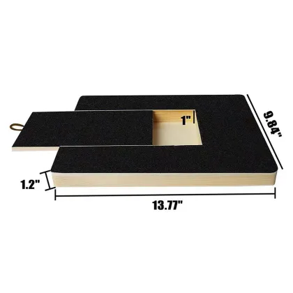 Wooden Folding Dog Nail Scraping Board with Snack Box