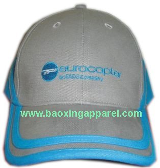 structured cotton baseball caps hats with constrating piping