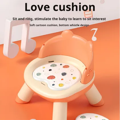 Multifunctional Heightening Baby Dining Chair with Armchair Cartoon Stool