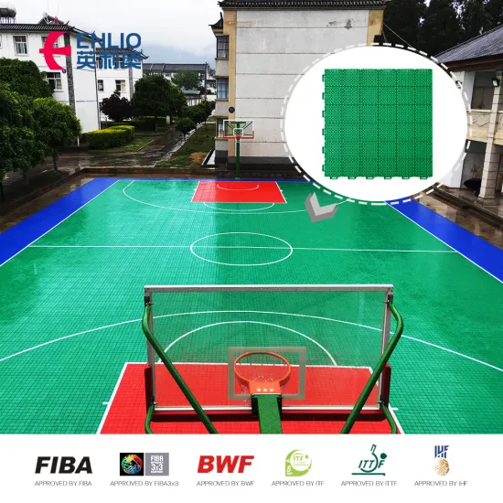 Outdoor Court Tiles for Basketball 3x3 Teams