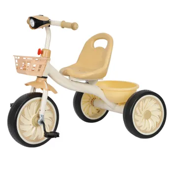 Children's Tricycle with Music and Lights - Foldable Tricycle for 1-5 Year Olds