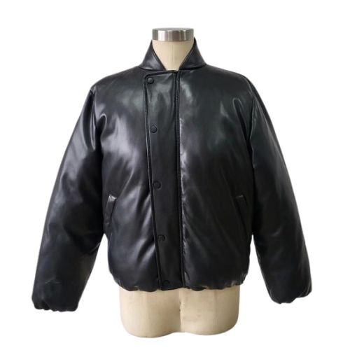 Women's PU padding jacket