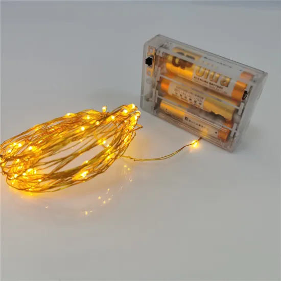 Battery Operated Copper Gold Wire LED Micro String Lights 2M 20LED