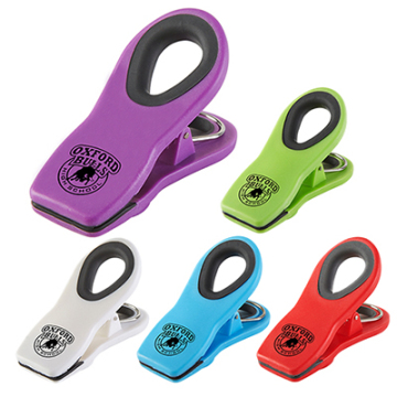 Custom Logo Promotional Magnetic Clips - Affordable and Hot Selling Plastic Fridge Magnets for Stationery and Bags