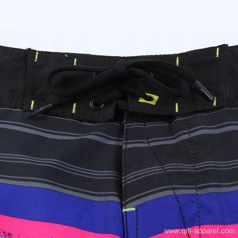 Colorful Stripe Swimwear Striped Training Men