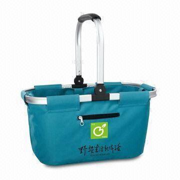 Shopping Bag with Steel Handle, Customized Logo Printings, Sizes, Colors and Materials are Welcome