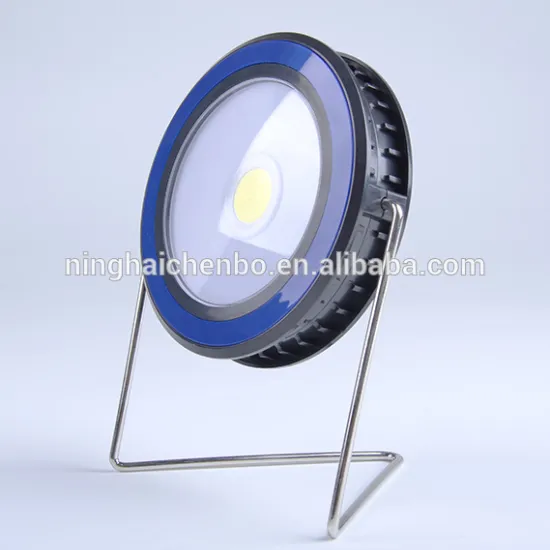 Round solar charging work light, COB camping lamp, tent lamp, 3W solar portable desk lamp, USB charging