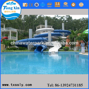 pool water spiral tube slides