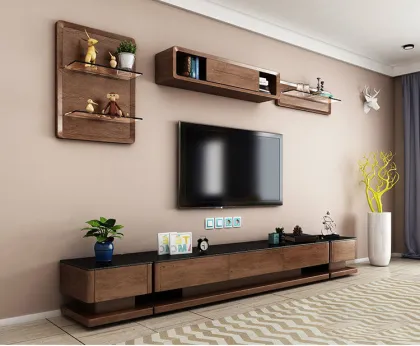 Home coffee table TV cabinet combination living room