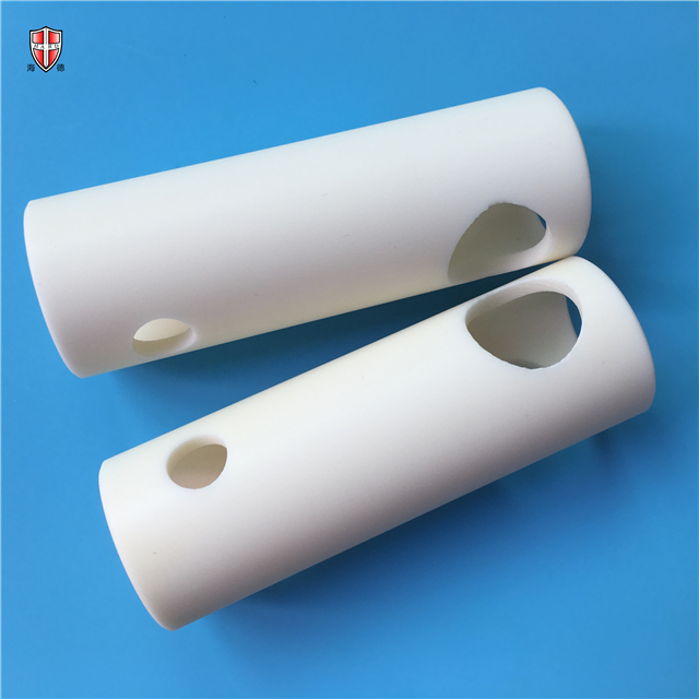 customized 99 alumina beige ceramic bushing sleeves